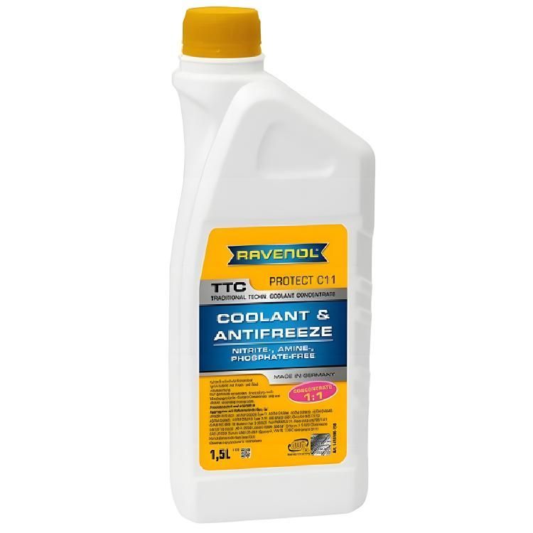 Ravenol TTC Traditional Technology Cooliant Concetrate G11 до -37 °C желтый 1,5л