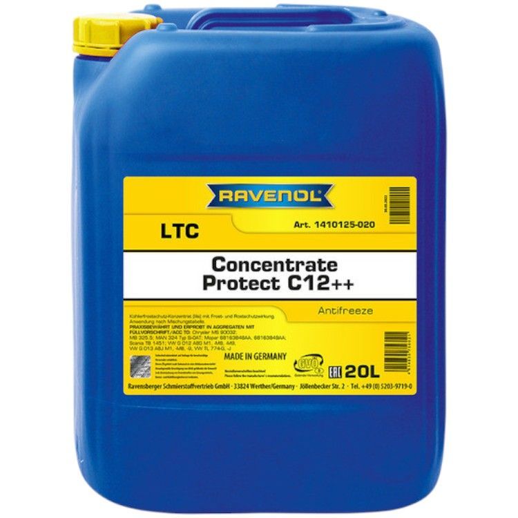 Ravenol LTC Protect C12++ Concentrate красно-лиловый 20л